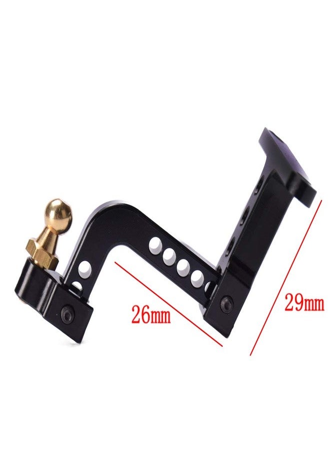 DJX CNC Metal Adjustable Trailer Hitch Receiver Tow Hook for TRX4 SCX10 D90 1/10 RC Crawler Car Rear Bumper - Image 2